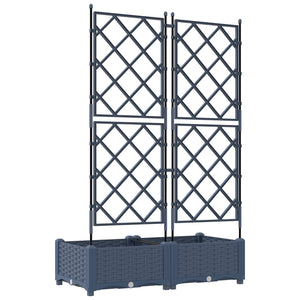 Garten Pflanzgefäß Grau 2er-Set