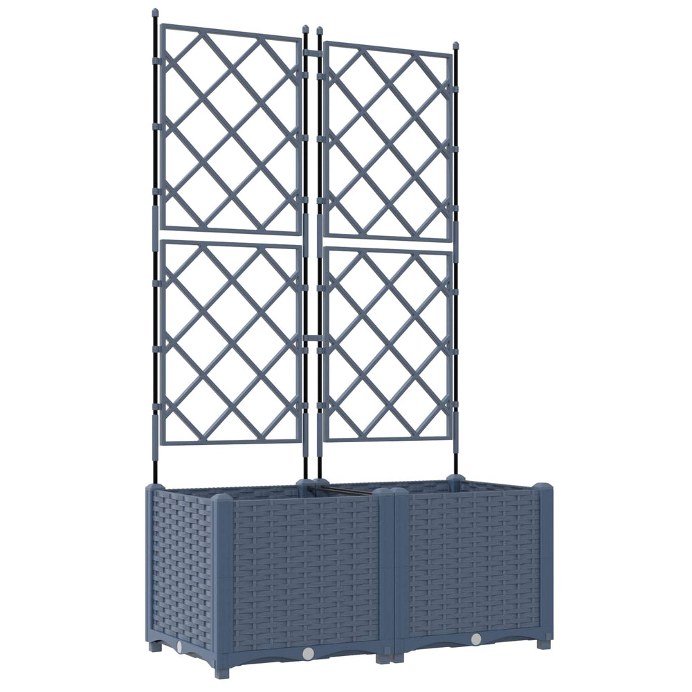 Garten Pflanzgefäß 2er Set Grau