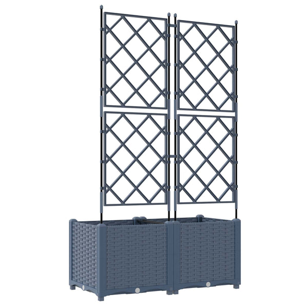Garten Pflanzgefäß 2er Set Grau
