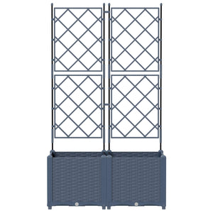 Garten Pflanzgefäß 2er Set Grau