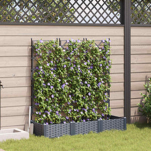 Garten Pflanzgefäß 3er Set Grau