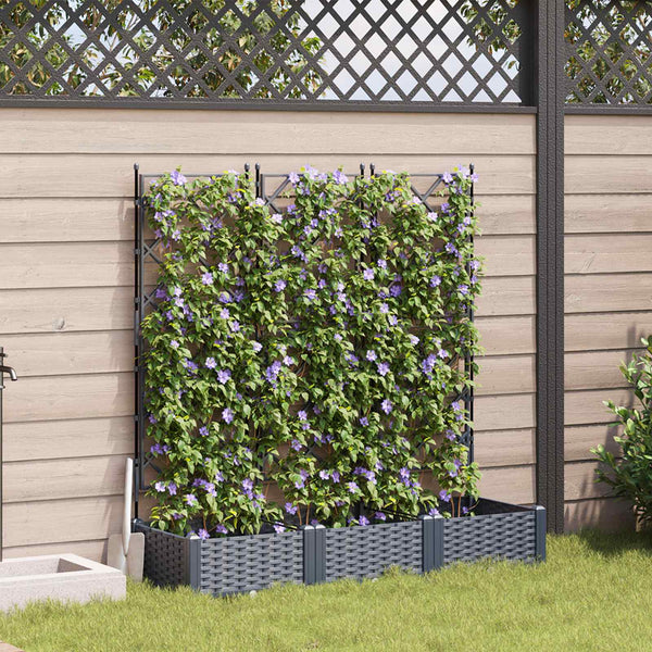 Garten Pflanzgefäß 3er Set Grau