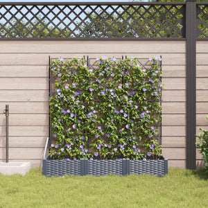 Garten Pflanzgefäß 3er Set Grau