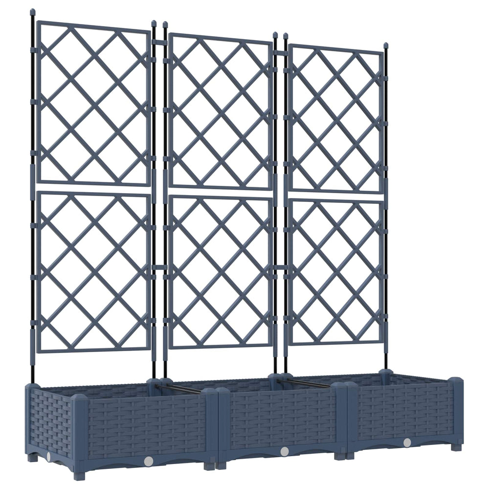 Garten Pflanzgefäß 3er Set Grau
