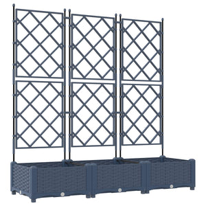 Garten Pflanzgefäß 3er Set Grau