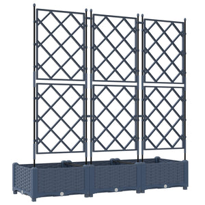 Garten Pflanzgefäß 3er Set Grau
