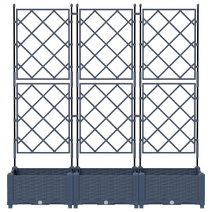 Garten Pflanzgefäß 3er Set Grau