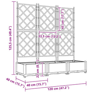 Garten Pflanzgefäß 3er Set Grau