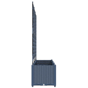 Grauer Pflanzkasten 3er Set, 120cm