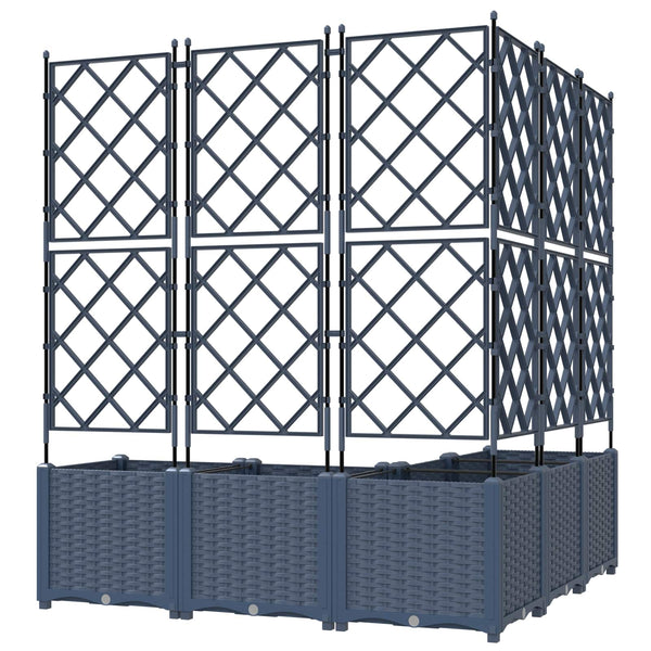 Garten Pflanzgefäß 5er Set Grau