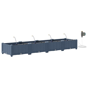 Garten Pflanzgefäß 4er Set Grau