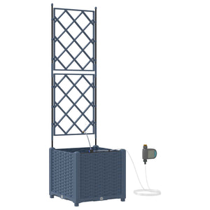 Grauer Pflanzkasten 40x40x142cm