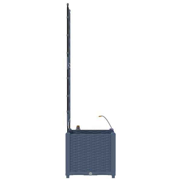 Grauer Pflanzkasten 40x40x142cm
