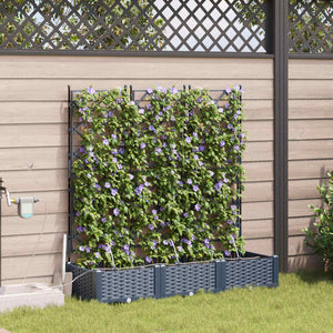 Garten Pflanzgefäß 3er Set Grau
