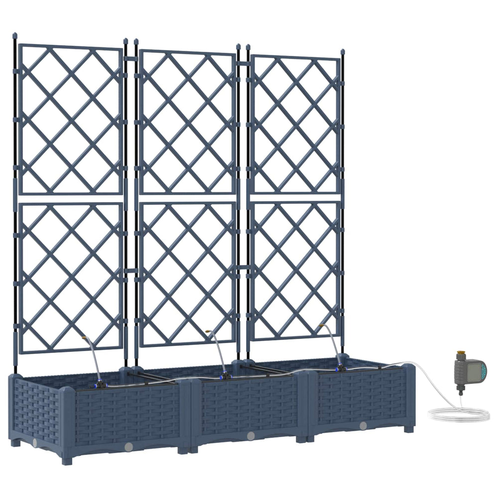 Garten Pflanzgefäß 3er Set Grau