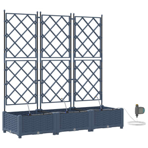Garten Pflanzgefäß 3er Set Grau
