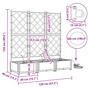 Garten Pflanzgefäß 3er Set Grau