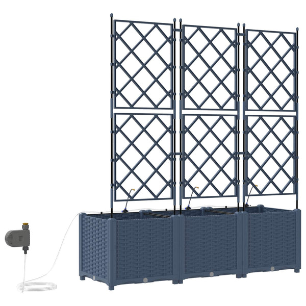 Garten Pflanzgefäß 3er Set Grau