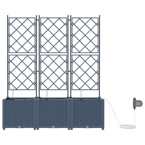 Garten Pflanzgefäß 3er Set Grau