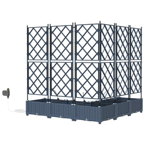 Garten Pflanzgefäß Set Grau, 5-teilig
