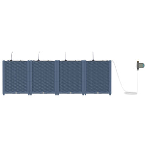 Garten Pflanzgefäß 4er Set Grau