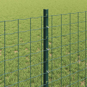Zaunpfosten Grün Stahl 120 cm 11er-Set