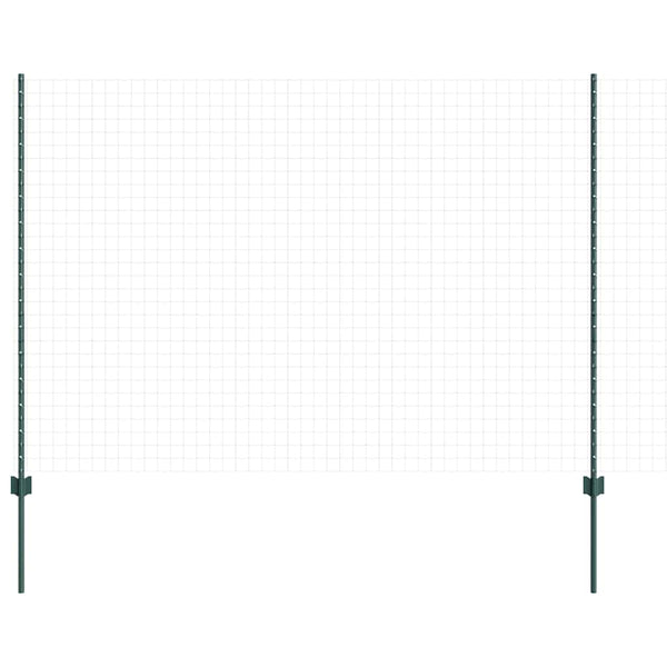 Zaunpfosten Set Grün 150cm Stahl