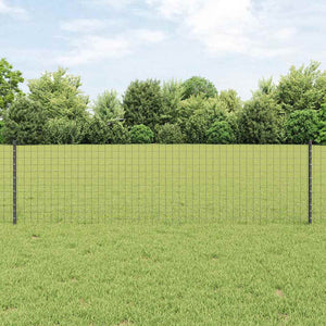 Zaunpfosten Stahl Grau 60cm 5er Set