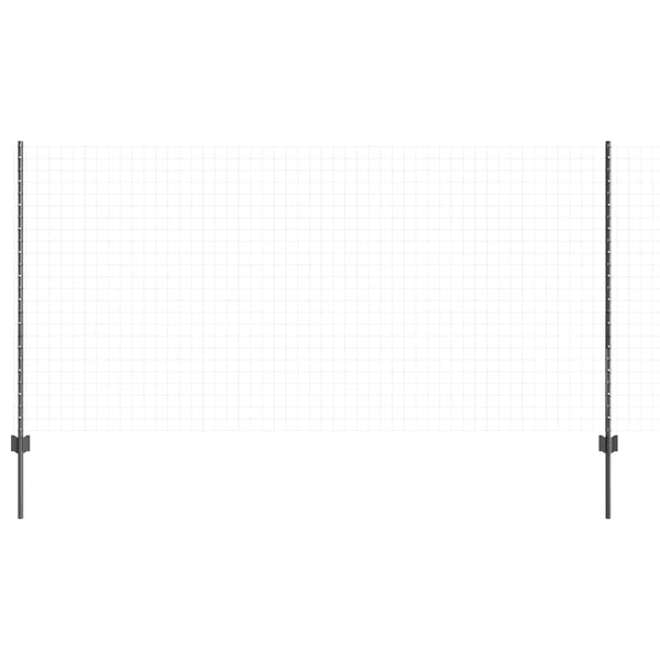 Stahl Zaunpfosten Grau 120 cm - 11er Set