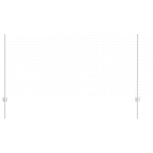 Zaunpfosten Silber Stahl 120 cm 11 Stk.