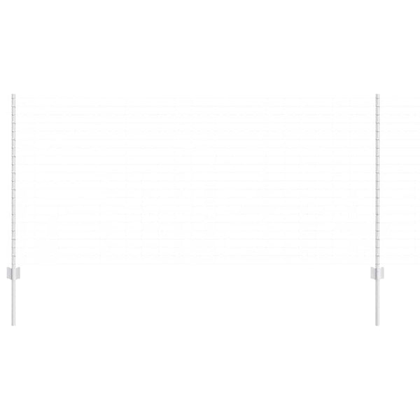Zaunpfosten Silber Stahl 120 cm 11 Stk.