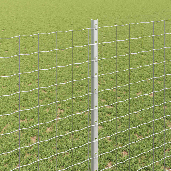 Zaunpfosten Silber 150 cm, 11 Stk.