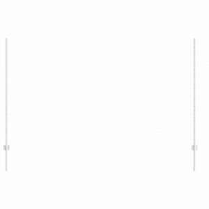 Zaunpfosten Silber 160 cm, 5er-Set