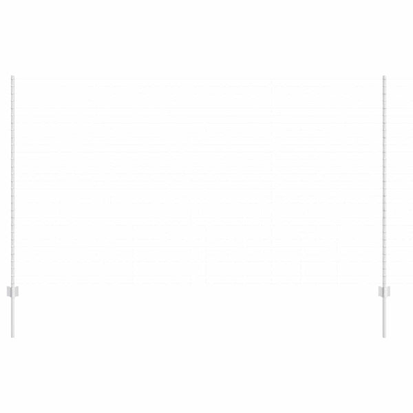 Zaunpfosten Silber 160 cm, 5er-Set