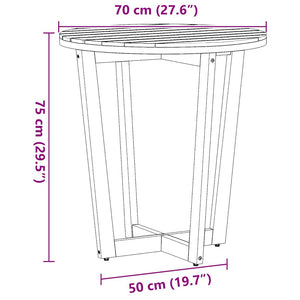 3-teiliges Garten Ess-Set Akazie Massivholz