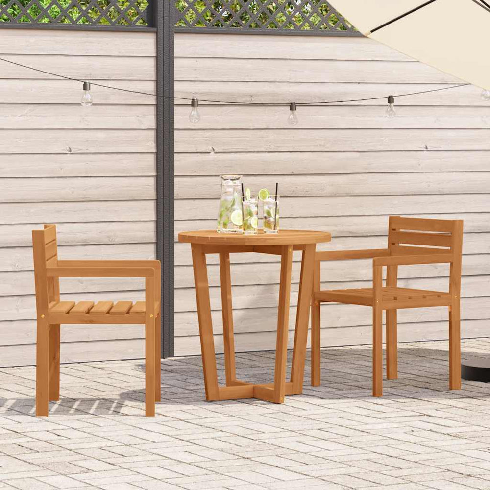 3-teiliges Garten Ess-Set Akazie Massivholz