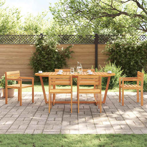 7-teiliges Garten Ess-Set Akazie Massivholz