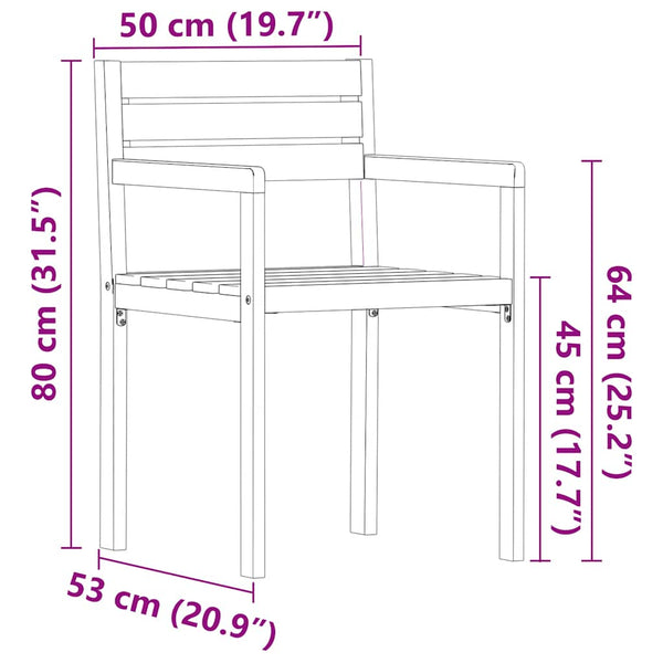 7-teiliges Garten Ess-Set Akazie Massivholz