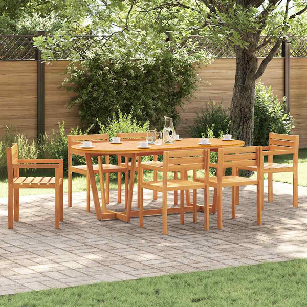 7-teiliges Garten Ess-Set Akazie Massivholz