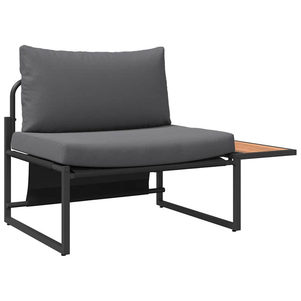 Gartensofa Set 2-teilig Anthrazit