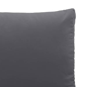Gartensofa Anthrazit mit Kissen