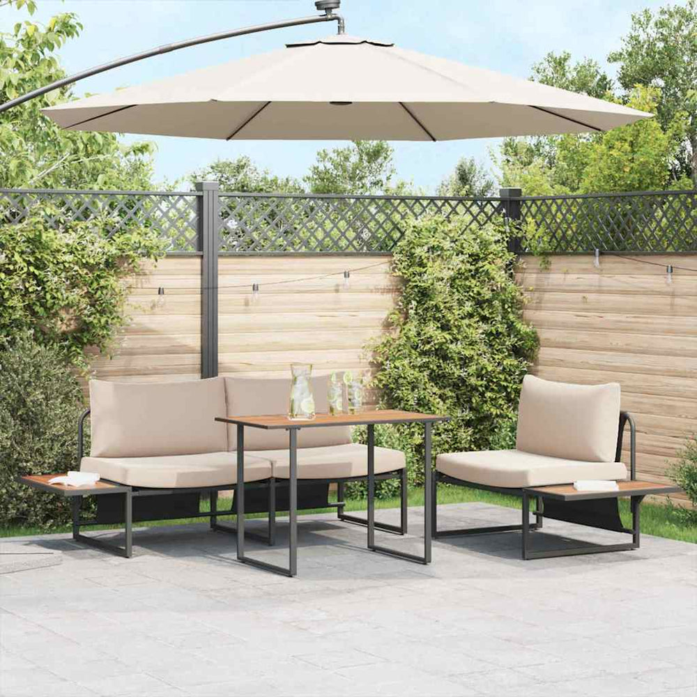 Gartentisch Braun Holz 100x55 cm