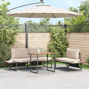 Gartentisch Braun Holz 100x55 cm