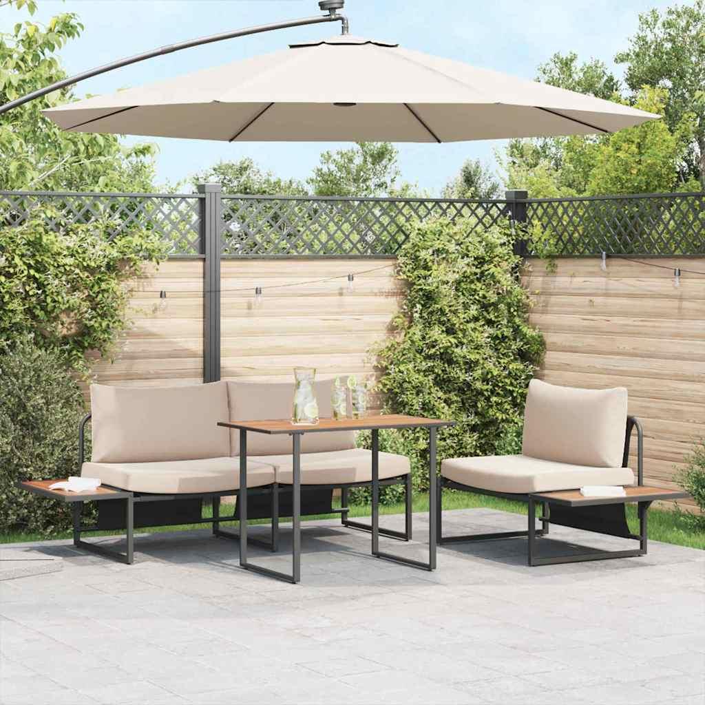 Gartentisch Braun Holz 100x55 cm