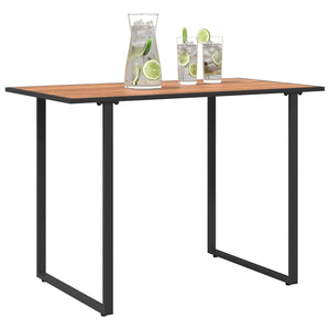 Gartentisch Braun Holz 100x55 cm