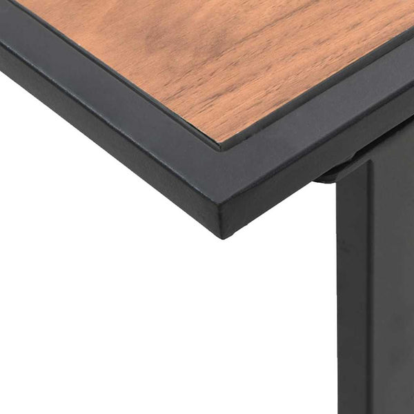 Couchtisch Schwarz Braun 55x55 cm