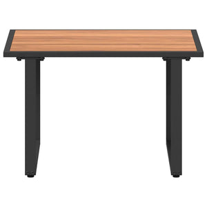 Couchtisch Schwarz Braun 55x55 cm