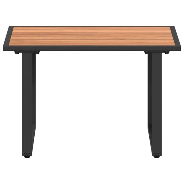 Couchtisch Schwarz Braun 55x55 cm
