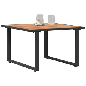Couchtisch Schwarz Braun 55x55 cm