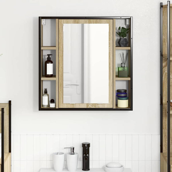 vidaXL Armoire de toilette chêne Sonoma 60 x 16 x 60 cm Bois d'ingénierie